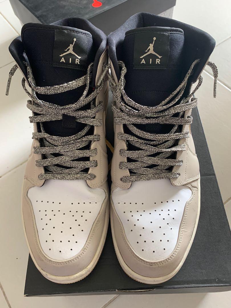 Air Jordan 1 Mid Desert Sand (Used), Men'S Fashion, Footwear, Sneakers On  Carousell