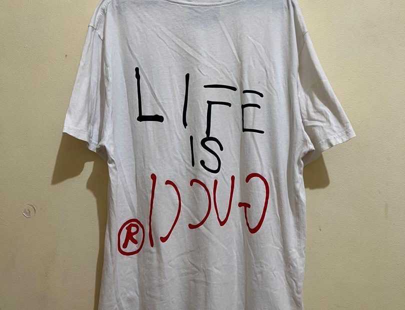Gucci Life Is Gucci T-Shirt, Luxury, Apparel On Carousell