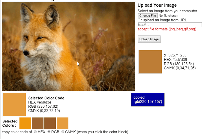 Lấy Mã Màu Từ Hình Ảnh Online - Photoshop Miễn Phí