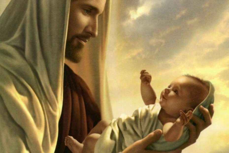 8.5X11 Jesus Christ Holding Baby Bible Picture New Fine Art Poster Print  God Art | Ebay